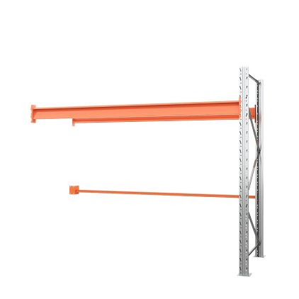 Дополнительный паллетный стеллаж 2000х2700х1100 мм. Ярусы: пол+1