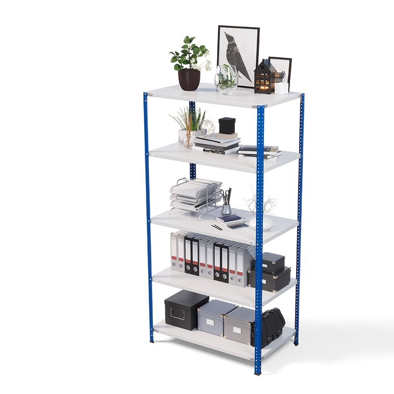 Стеллаж ТС Лайт 2200х1000х500, 5 полок, синие стойки
