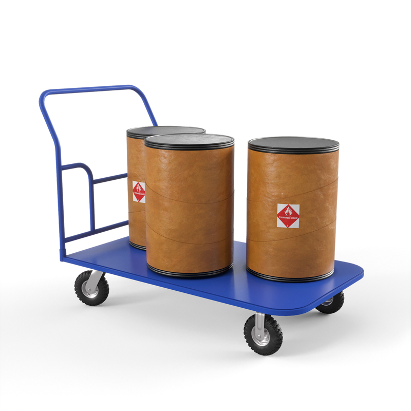 Тележка платформенная ТПТ (г/п 300 кг, 1200x700 мм, колеса пневматические 210 мм)