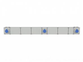 Шина для электропроводки 1500 мм (230V x 3)