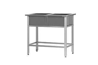 Ванна моечная ВМСр - 600/2 Retail, 2 отв. д/смесит.