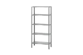 Стеллаж полочный СПЛп - 1500x500x2000 Profi Inox (полка сплошная 5 шт.)
