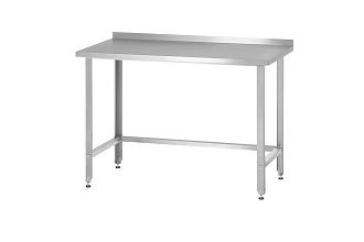 Стол производственный СПРн - 1500x800x860 Norma Inox, борт (полка-обвязка разборная, ножка угловая)