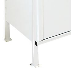 Стеллаж-шкаф СТ-300 с сплошными дверьми и сплошной стенкой 2000х980х400, 3 полки