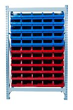 Стеллаж с ящиками КМС-14-2000/5003, 55 ящиков