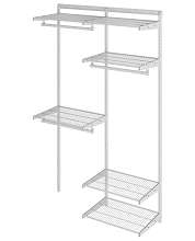 Гардеробная система Практик Home. Optima G120 белая