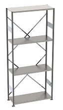 Стеллаж S90 2020х1000х600, 4 полки, осн. секция