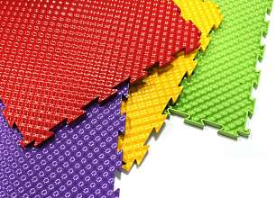 Спортивное покрытие FACTOR SPORT Hard-Soft, средней жесткости (черный, 14мм)