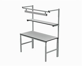 Рабочее место в комплектации 1200х700 мм 41.БК1 (RAL7012) + 41А.СВ-100