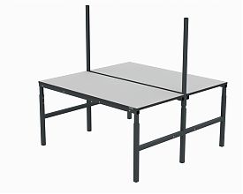 Стол рабочий 2х(1200х700 мм) 41.О ESD (RAL7035)