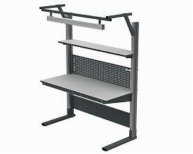 Стол рабочий основной 1800х700 мм 41.С ESD (RAL7035) + 41А.СВ-120