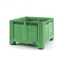 Пластиковый контейнер IBOX 1130x1130x760 (перфорированный, на ножках)